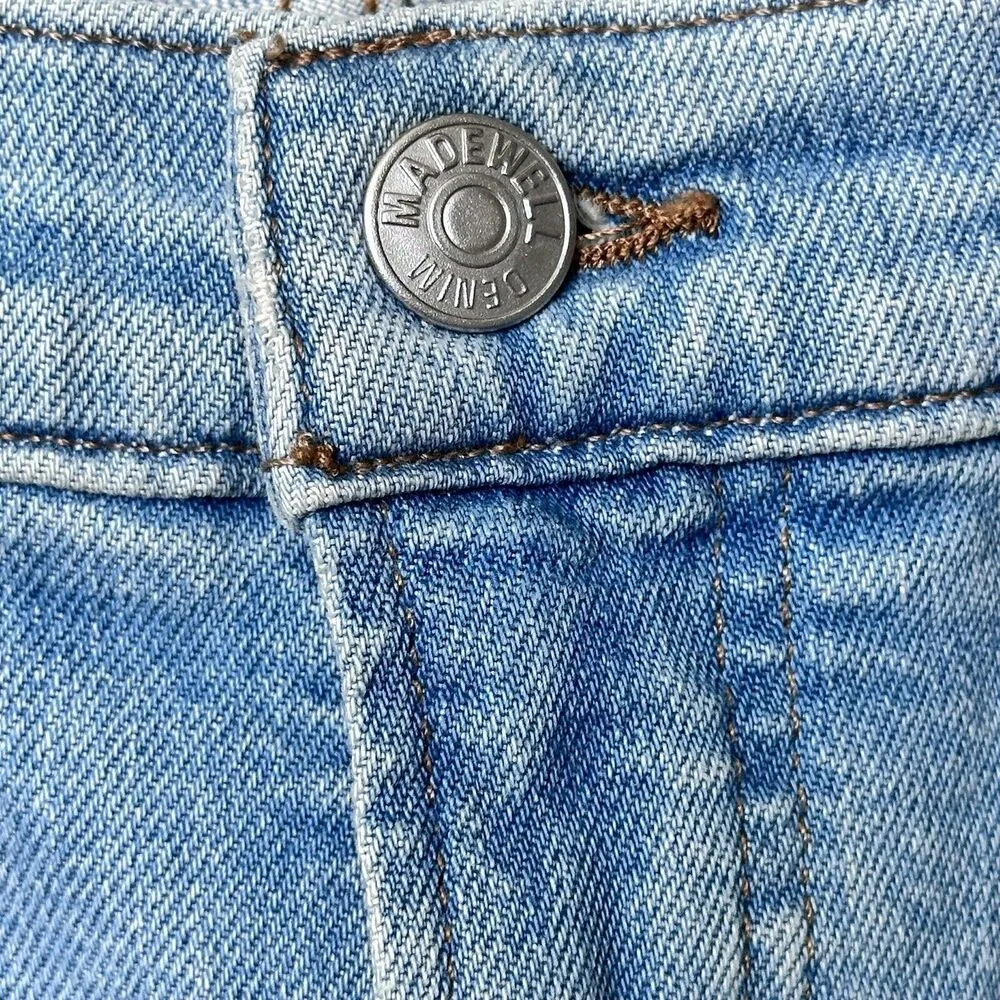 Madewell The Perfect Vintage Jean High Rise  Straight Distressed Size 28 - Image 13