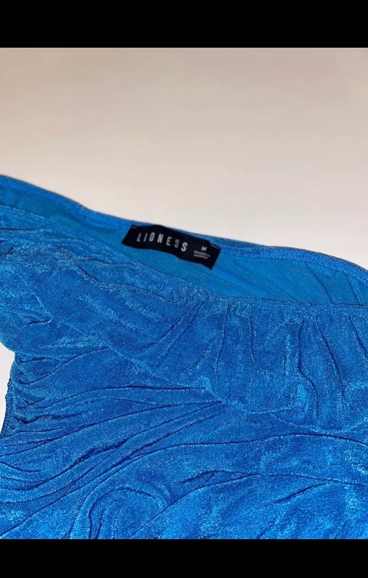 LIONESS THE GODDESS MINI DRESS BLUE - Image 6