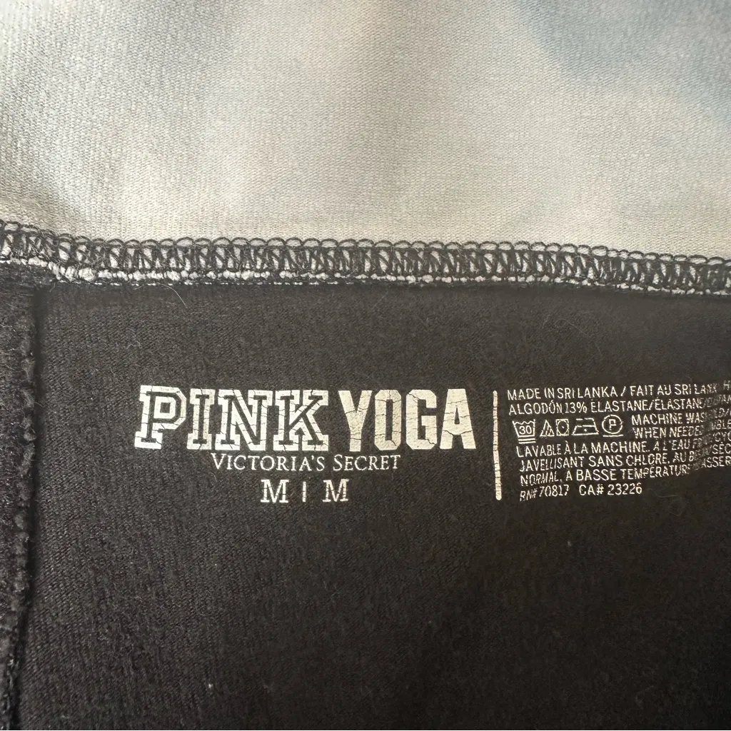 PINK Bling Fold Over Cropped Yoga Leggings! - Image 4