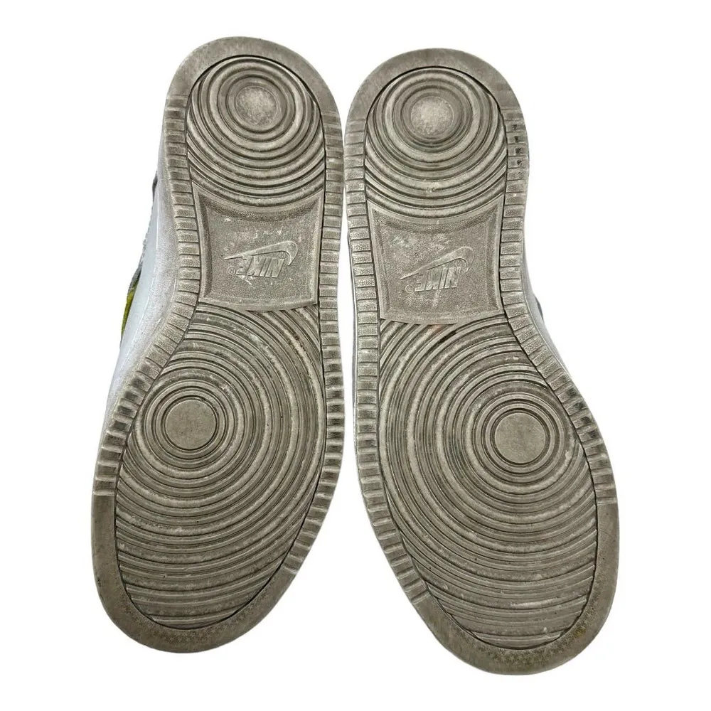 Nike Vandalised Grey Yellow Pink Slip On High Top Sneakers Size 8.5 - Image 5