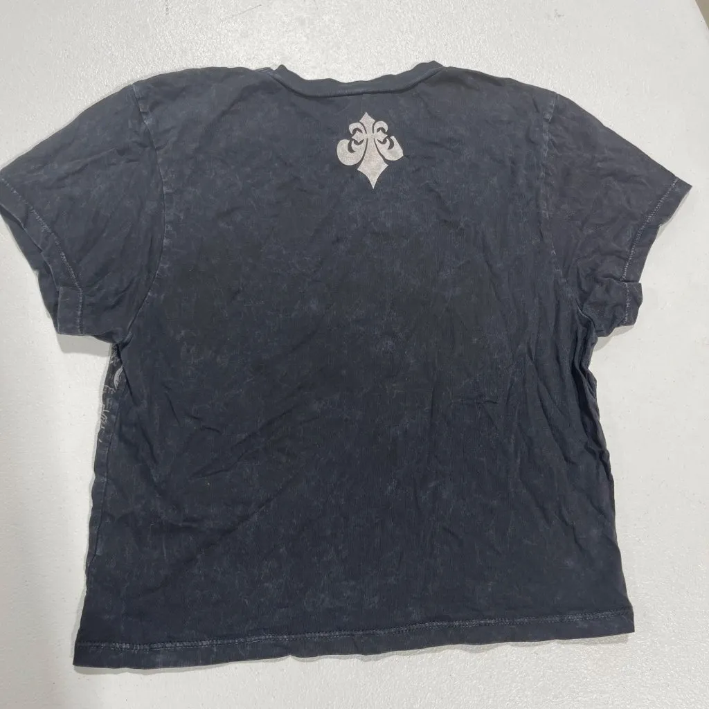 NEW AFFLICTION WOMEN'S COLLAPSE BABY TEE SZ XL - Image 5