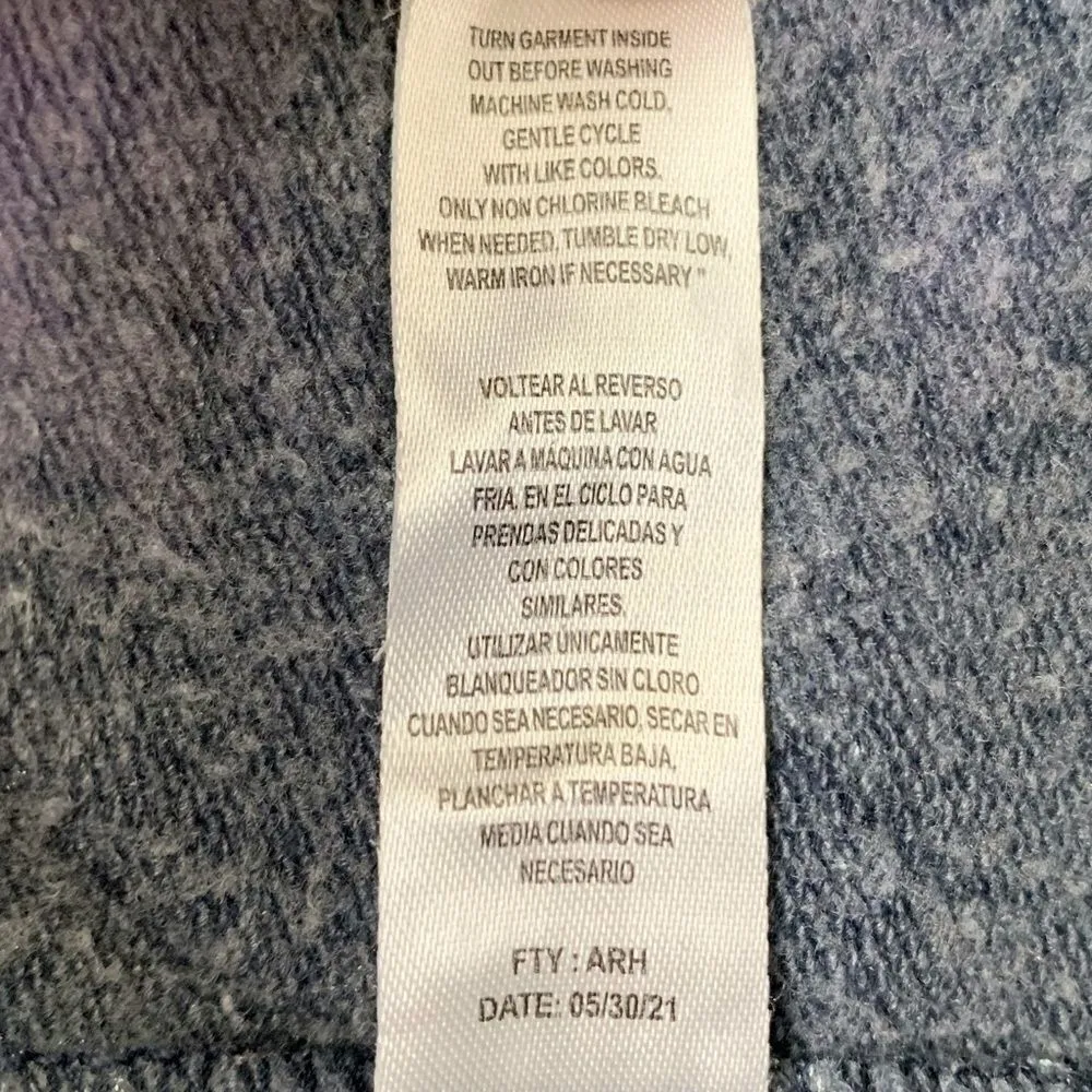 Jolie & Joy Women’s Size 2X Tie Dye Hoodie Crop Sweatshirt Blue - Image 11