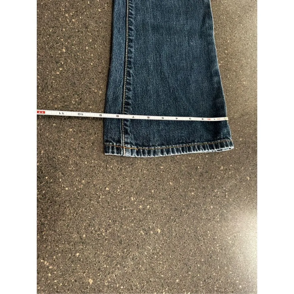 Abercrombie and Fitch  Flare Mid-rise Button Fly Denim Jeans size 2 - Image 9