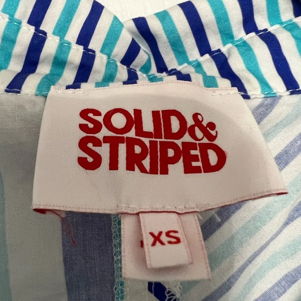 Solid & Striped The Emerson Dress in Cerulean & Cobalt Stripe - Image 6