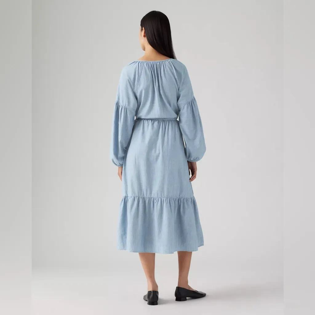 NWT  Levi's® Women's Jolene Maxi Dress Light Blue Honestly Happy XXL - Image 3