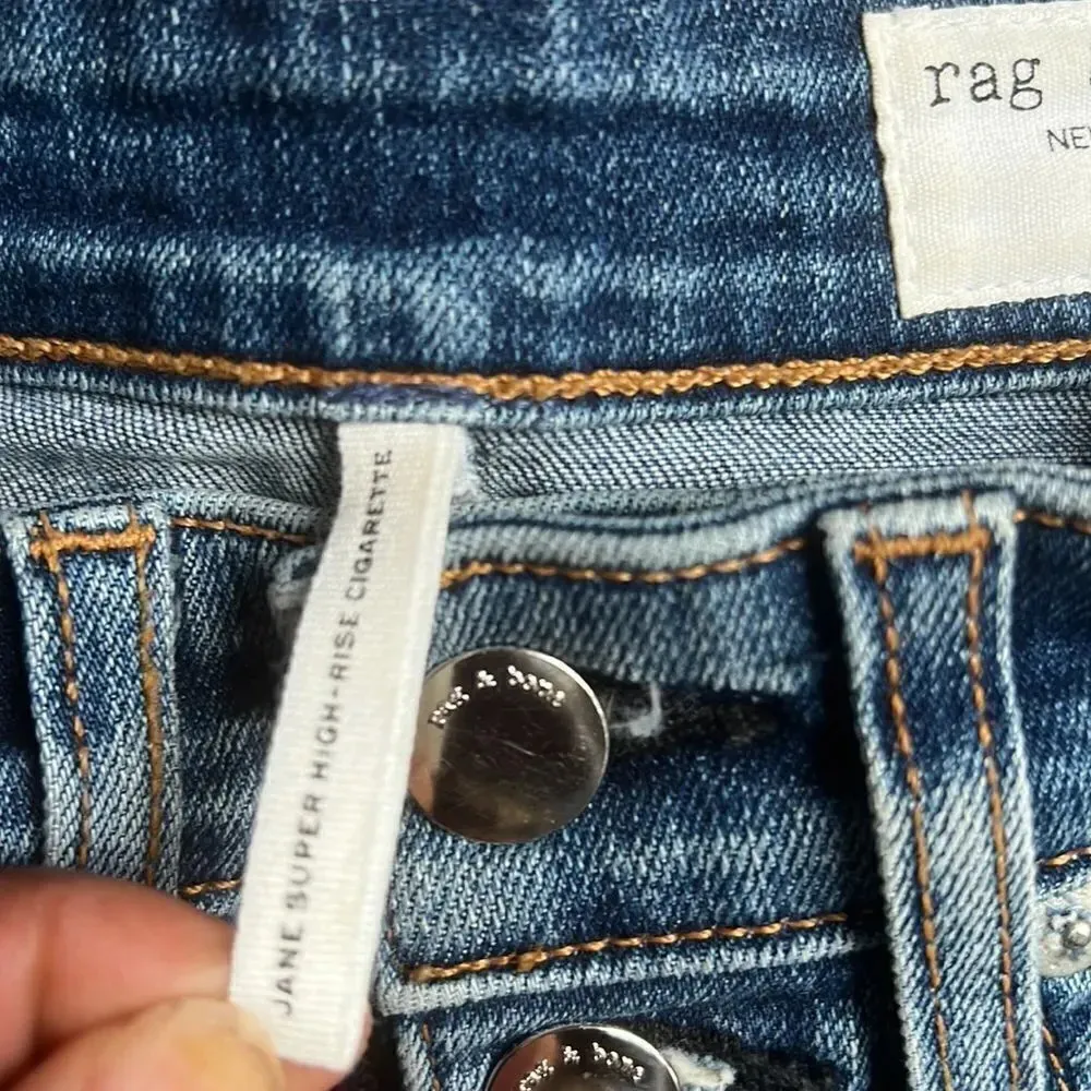 rag and bone jane super high rise cigarette jeans - Image 10