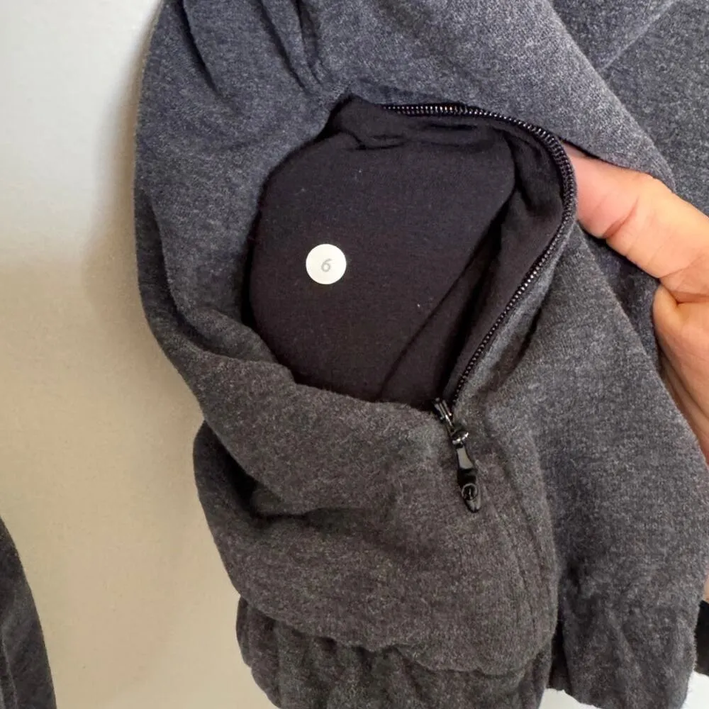 Lululemon After All Pullover in Heathered Black Size 6 - Image 7