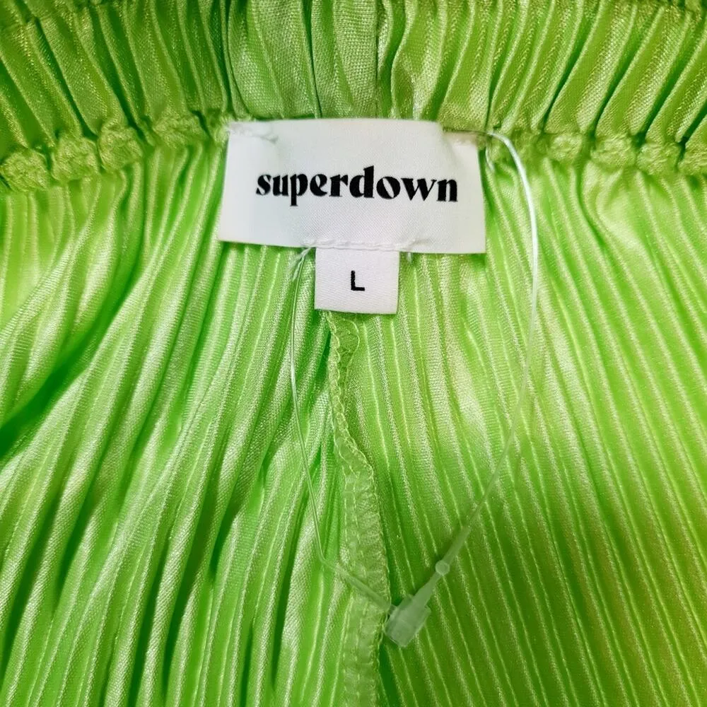 Superdown Alana Pant in Lime Green Large - Image 6