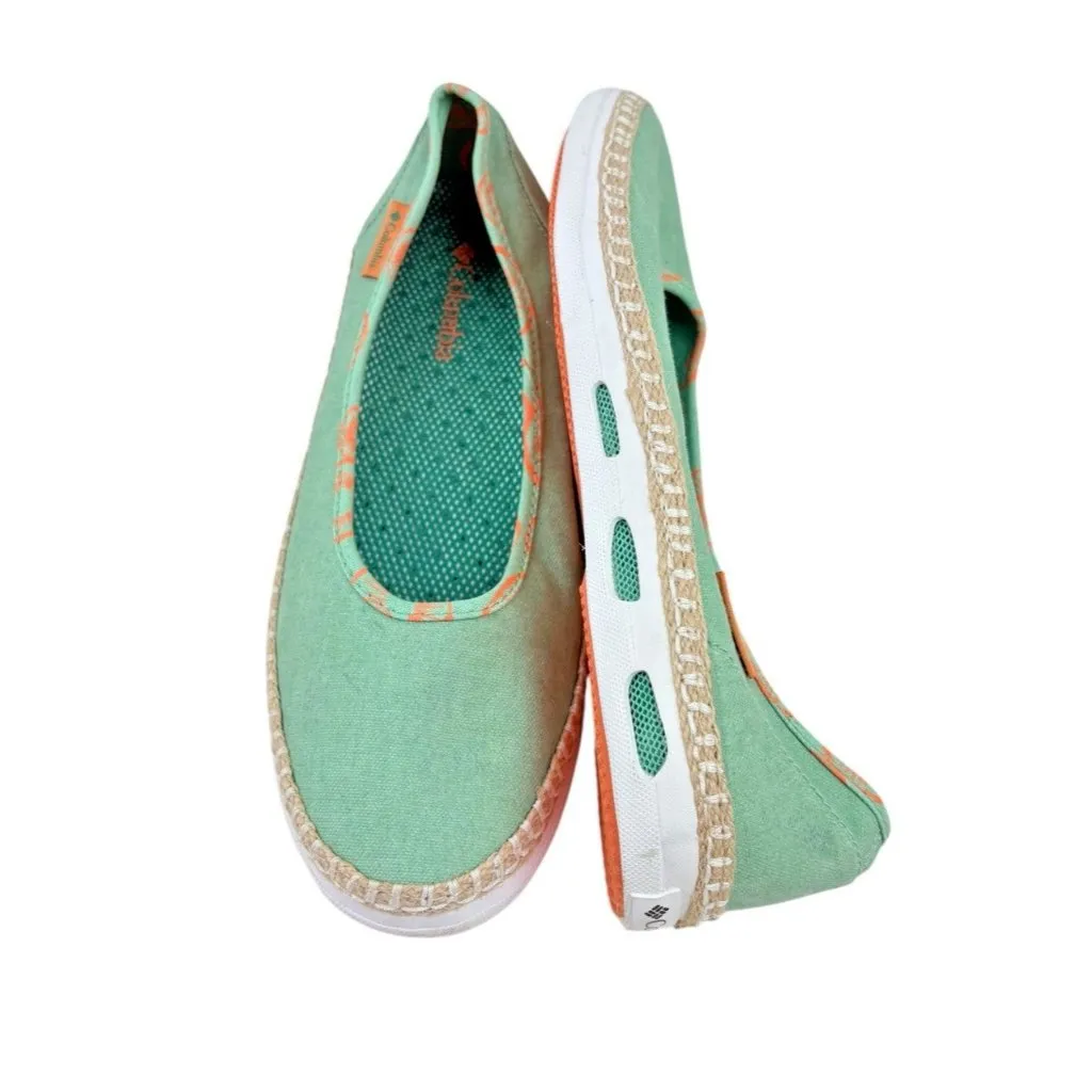 Columbia Vulc N Vent Bettie Womens Low Top Trainers Green Comfort Slip On Flats - Image 6