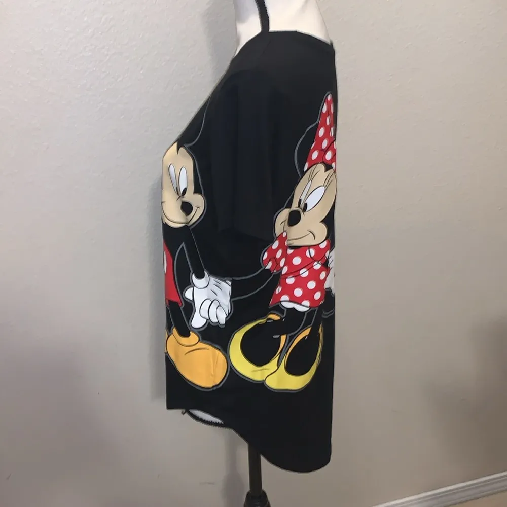 Disney Mickey Mouse Minnie Mouse Juniors Scoop Neck T-Shirt - Image 5