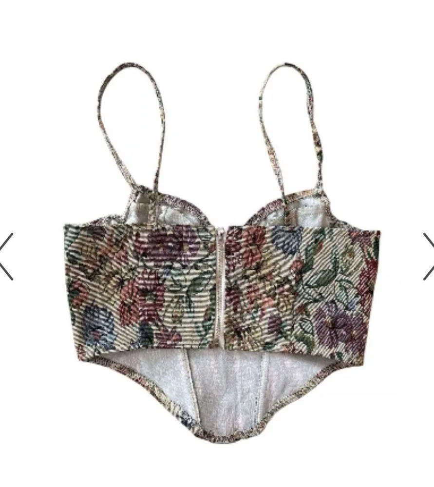 Merche Vintage Soul Jacquard Corset Top - Image 2