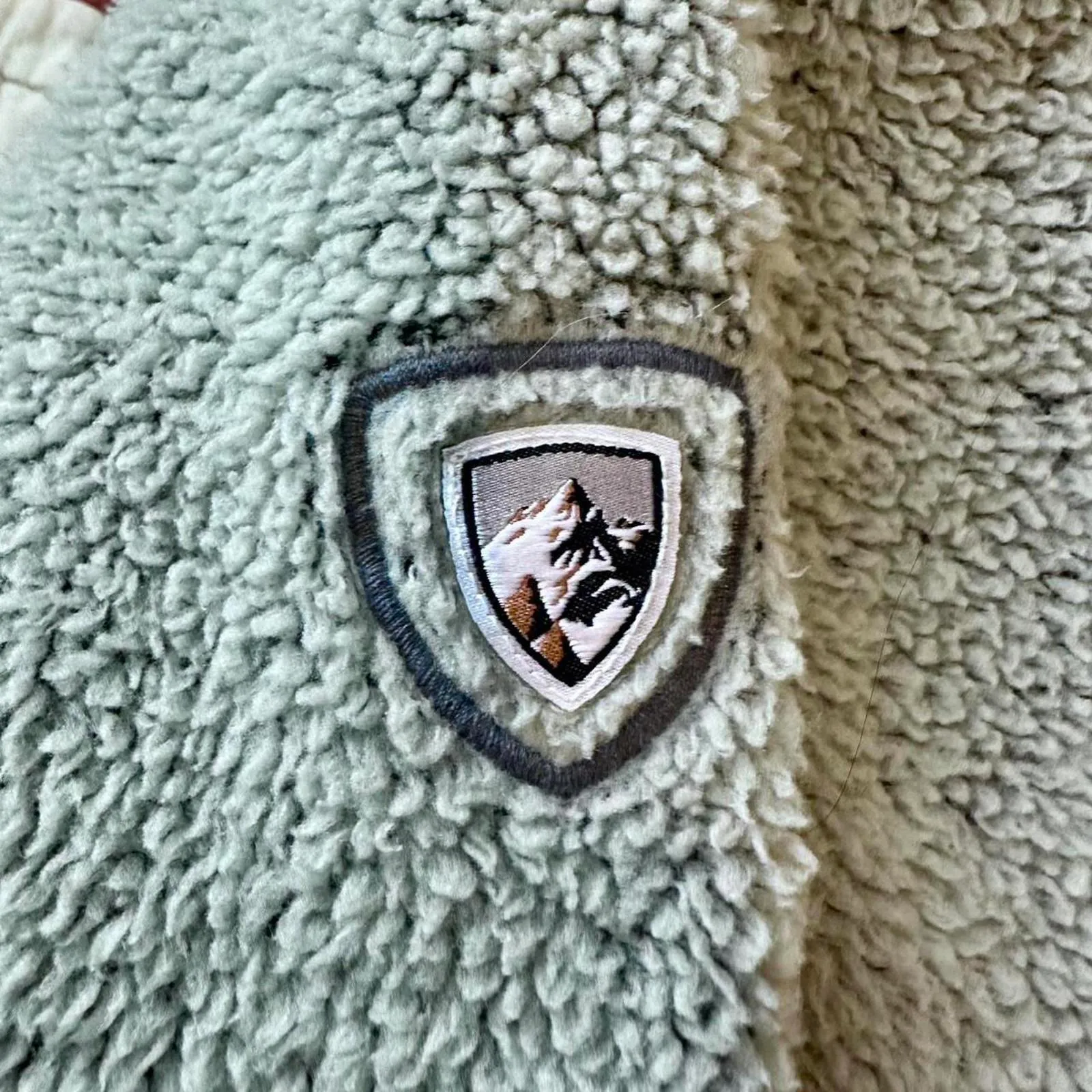 Kuhl women’s Avalon fleece quarter button gray Sherpa pullover - Image 5