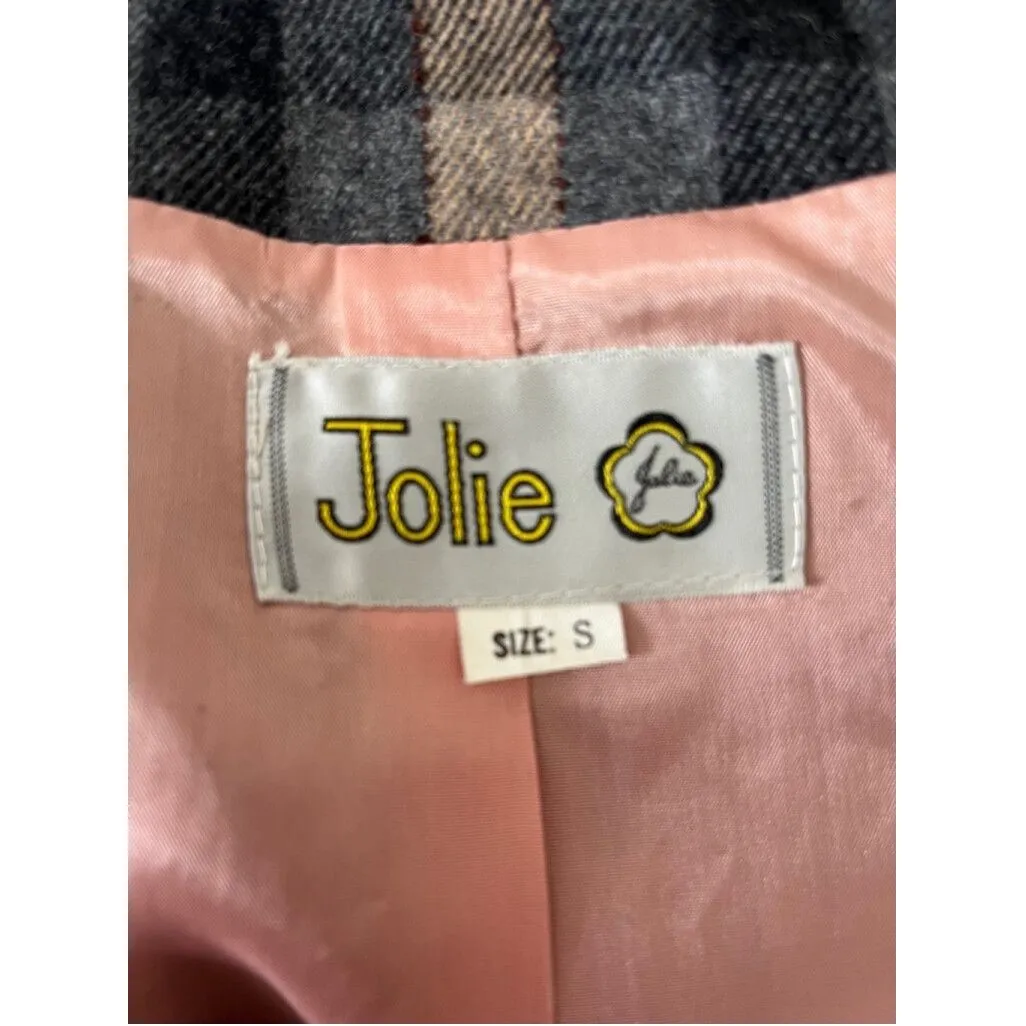 Vintage 80s Womens wool plaid romantic equestrian skirt suit Size S scarf rustic - Image 9