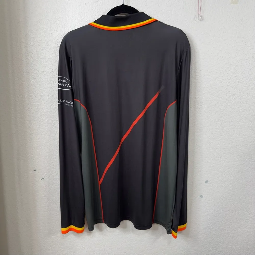 Formula 1 Resorts World Las Vegas Race Wear Employee Long Sleeve Polo Black Size M - Image 3