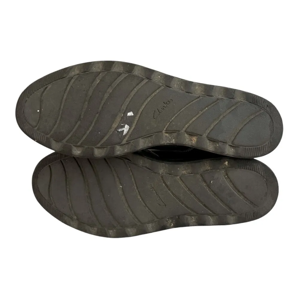 Clarks Collection Leather Oxford Sharon Rea US 10 Gun Metal Lace Up Comfort Sole - Image 10