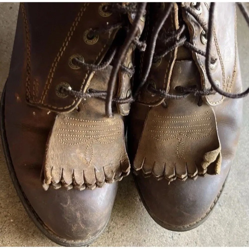 Ariat Heritage Lacer II Riding Lace Boots Women’s Size 8 Distressed Brown 33505 - Image 11