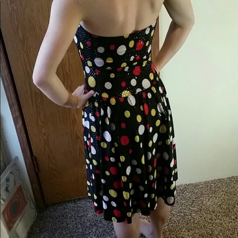 Algy Halter Polka Dotted Black/Red/Yellow/White A - Image 3