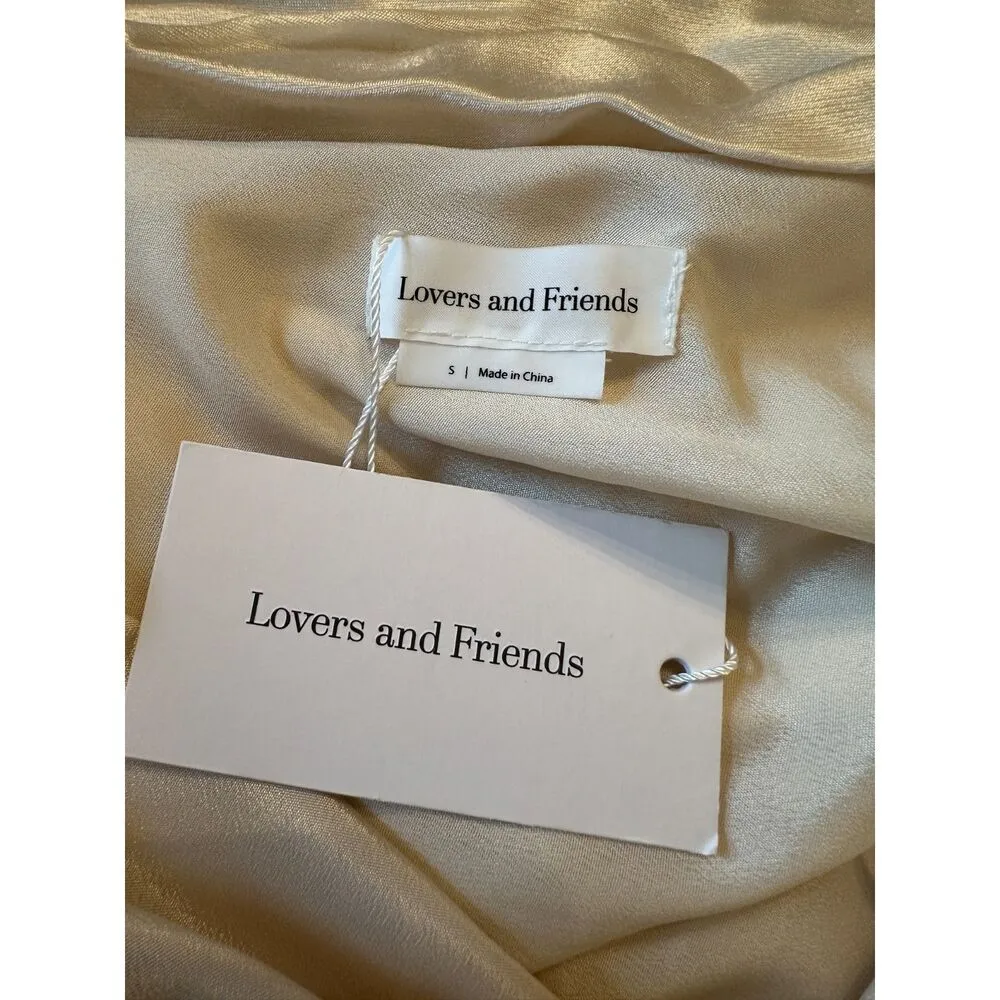 Lovers and Friends Boa Mini Dress with Pearl Detail WEDDING BRIDAL Sz Small NWT - Image 5