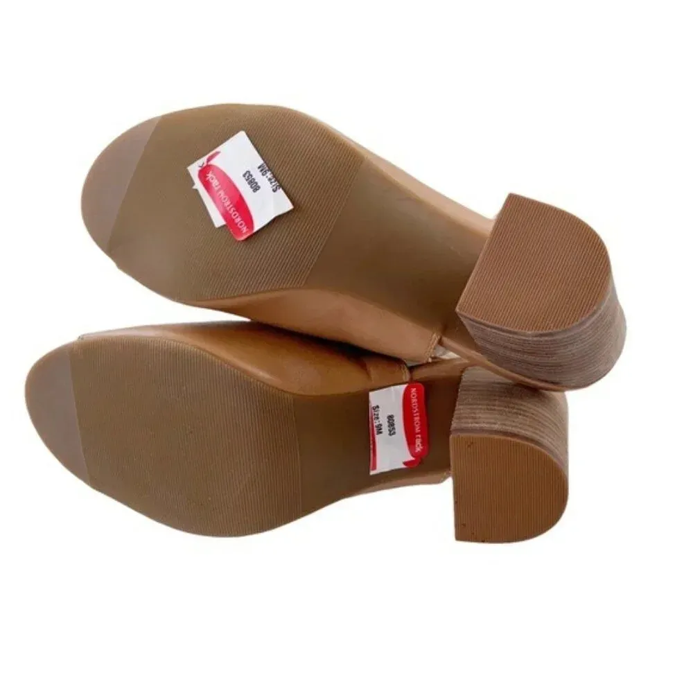 NORDSTROM 14th & Union Sandal Asher Block Heel Tan Size 9 NWT - Image 10