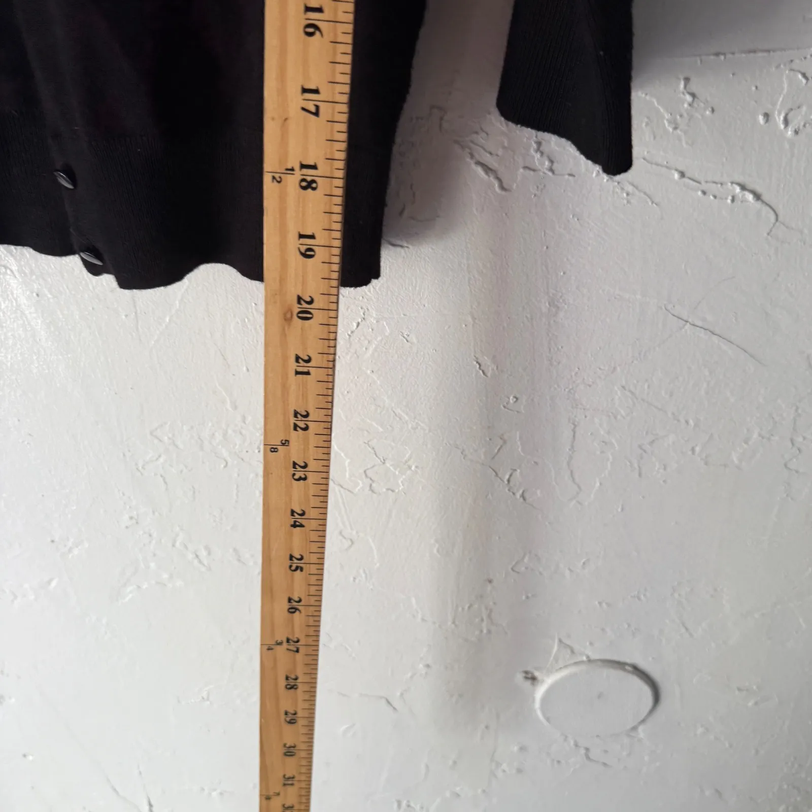 Y2k Styled Black Cardigan Medium 3/4 Sleeves Knit Coquette Preppy‎ Gilmore Girls - Image 8