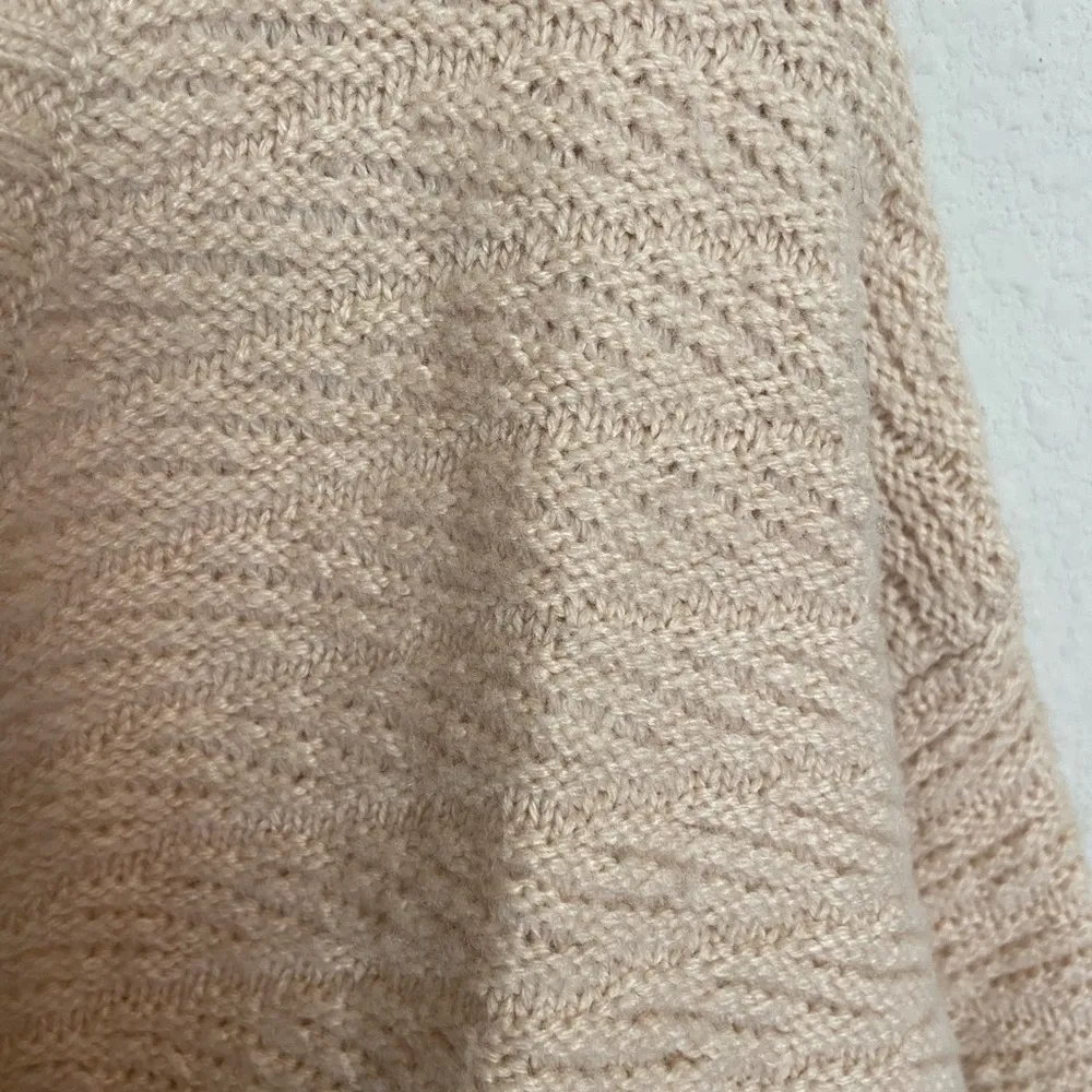 WOOLRICH Oatmeal Wool Blend Chunky Knit Sweater - Image 2