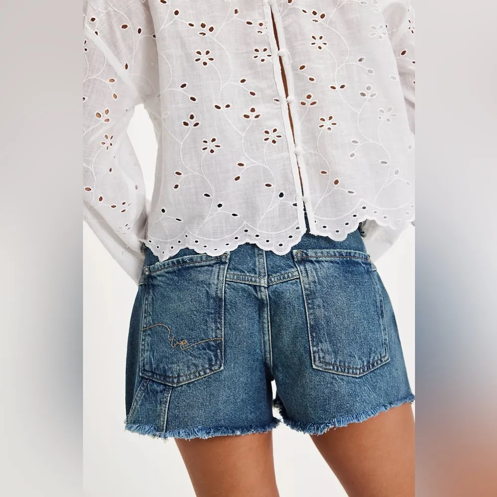 Free People We The Free Now Or Never Denim Shorts - Image 2
