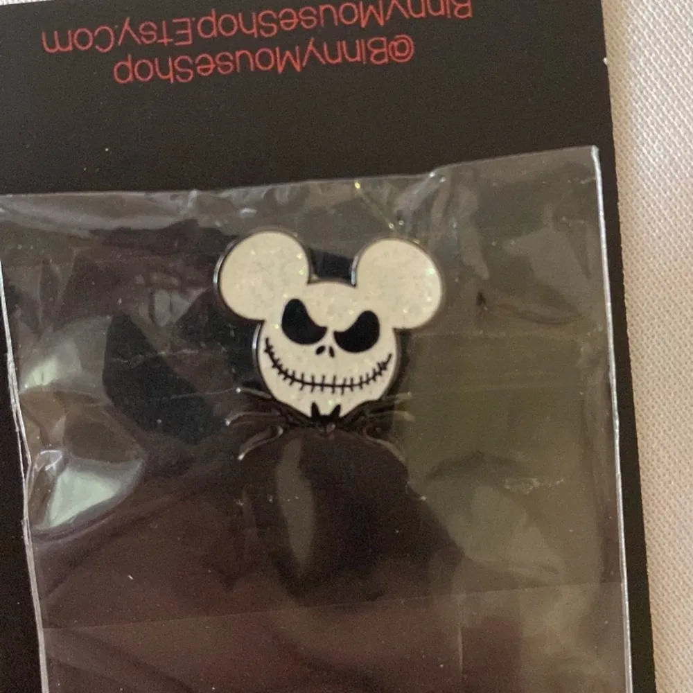 Jack Skellington Mickey Mouse Head Shaped Croc Charm NEW Silver - Image 2