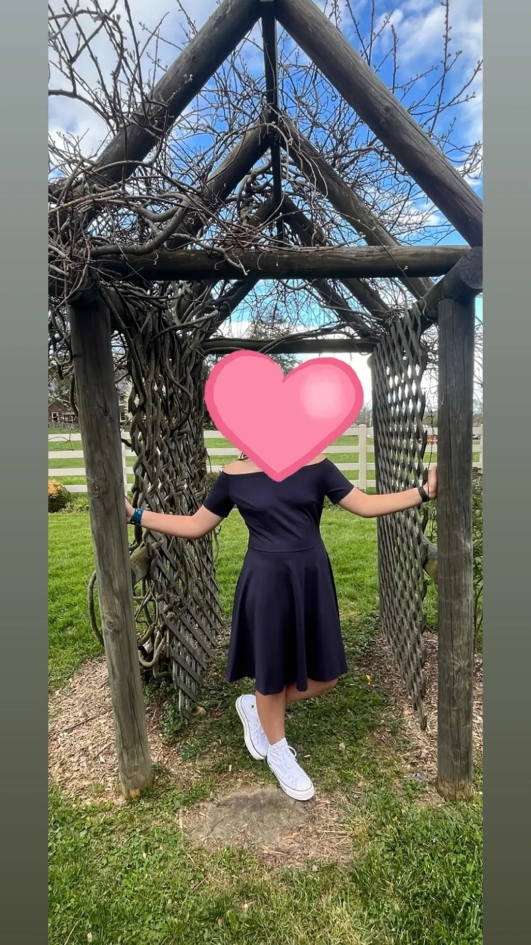 Amazon Homecoming Dress Navy Blue Large - Image 9