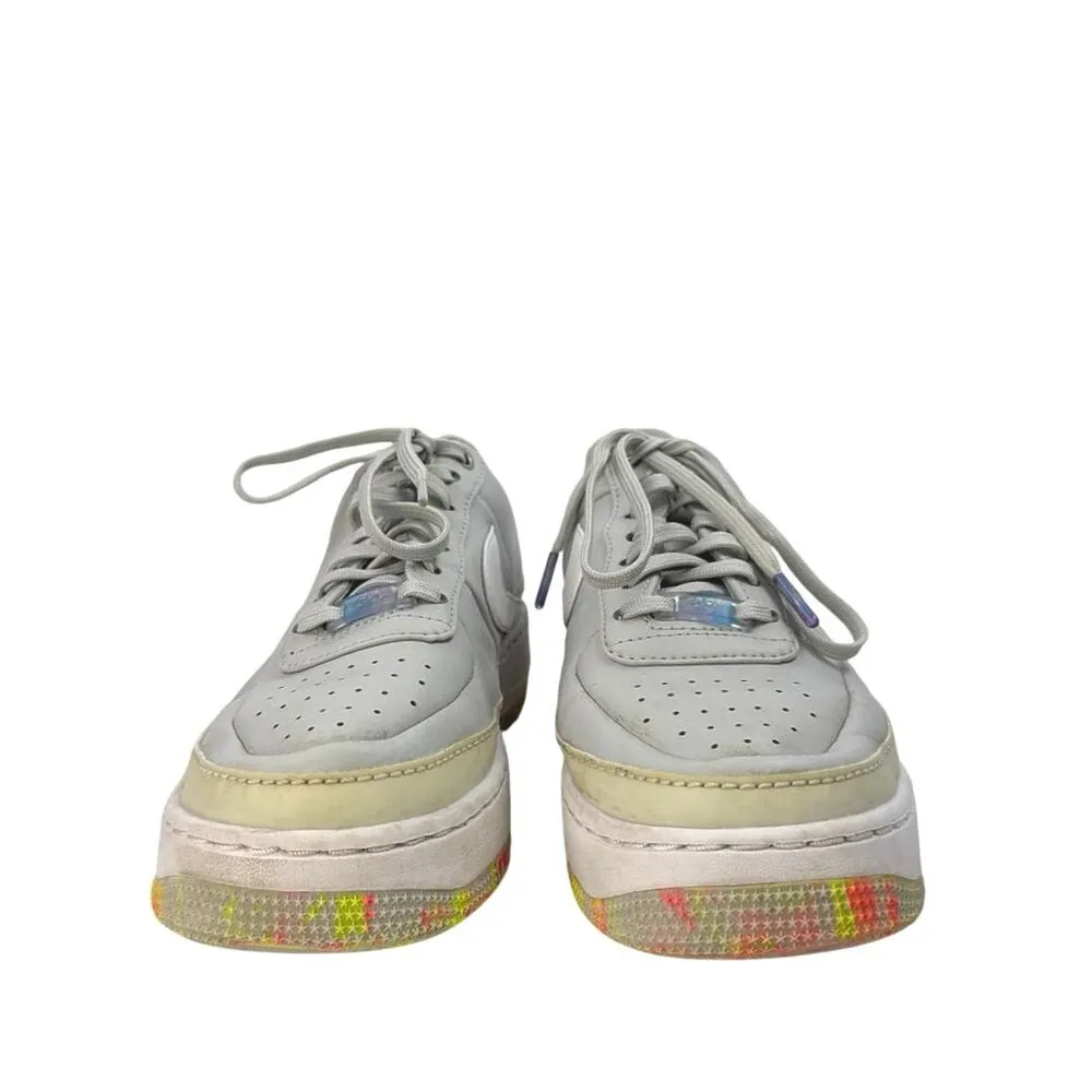 Nike Air Force 1 Jester Gray Floral Print Lace Up Low Top Sneakers Shoes Size 10 - Image 2