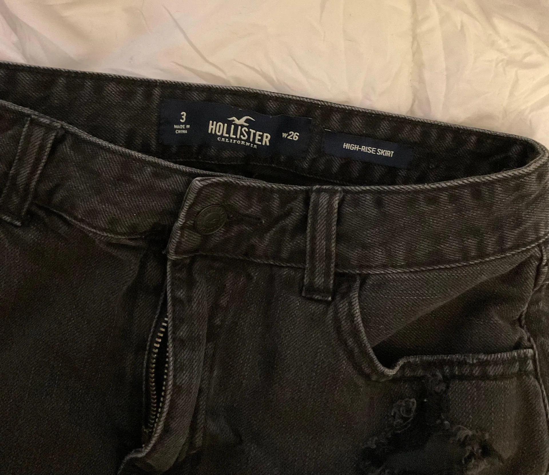 Ripped Jean Skirt - Image 4