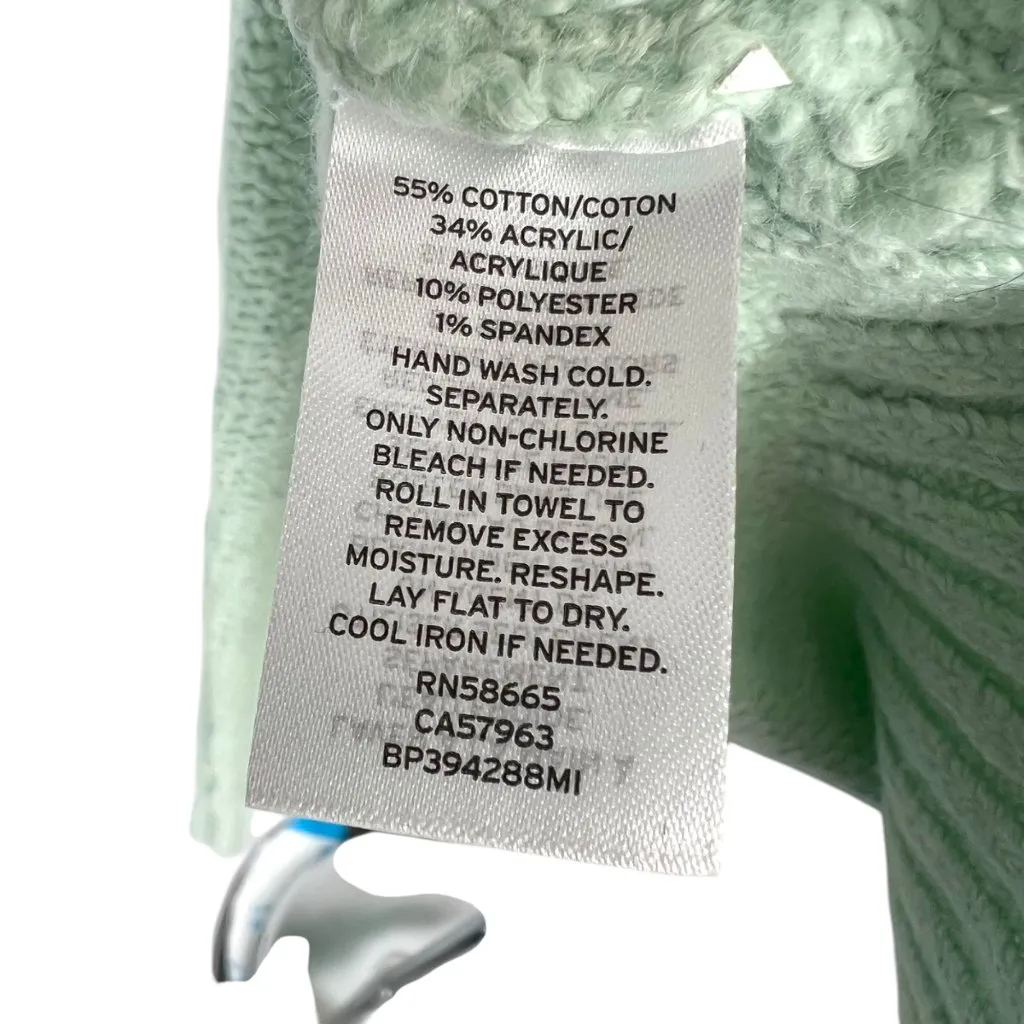 BP Chenille Cable Knit Turtleneck Sweater Mint Green Size Large NWT - Image 8