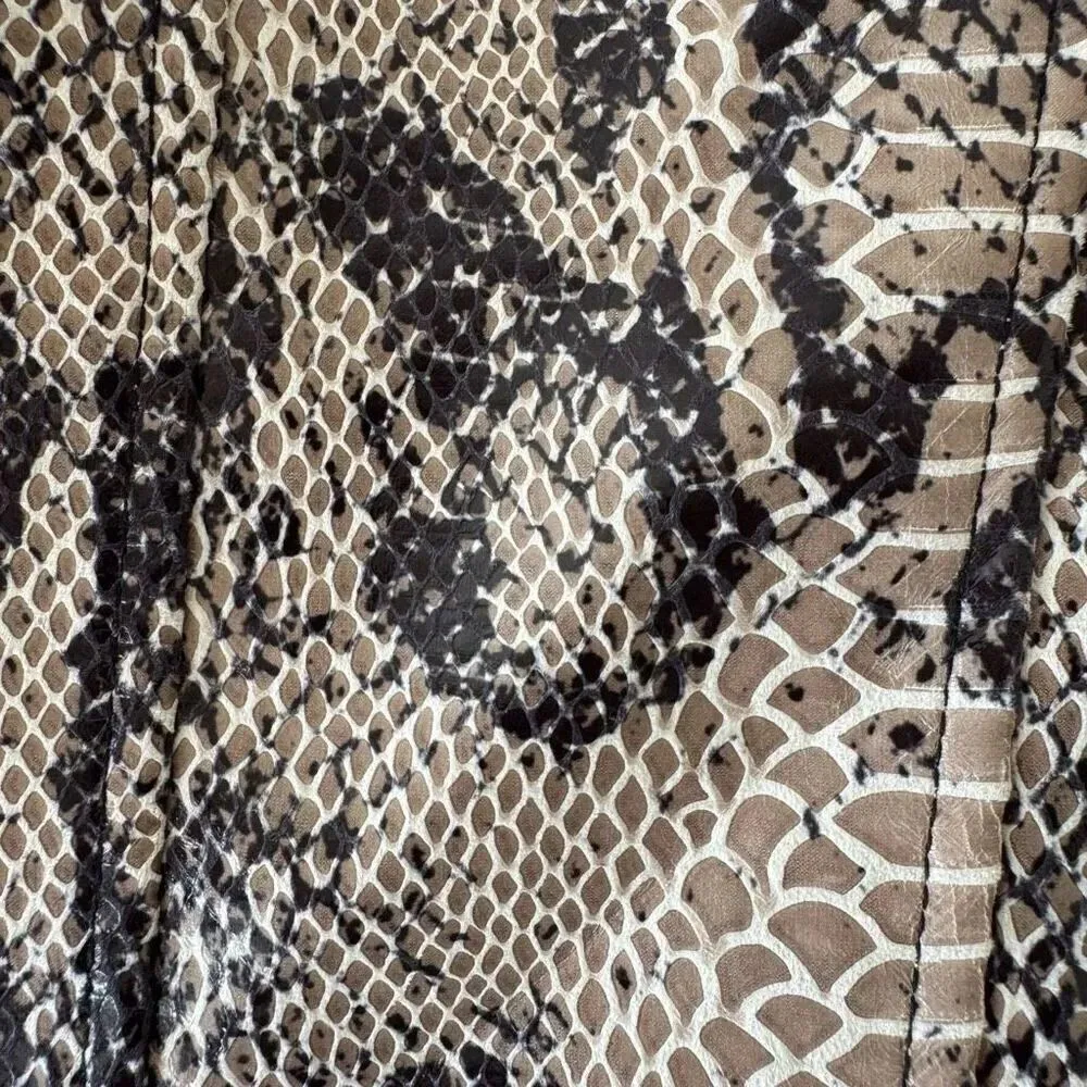 chouyatou Women's Studded Perfect Fit Faux Leather Moto Biker Jacket SZ L Black Size L - Image 8