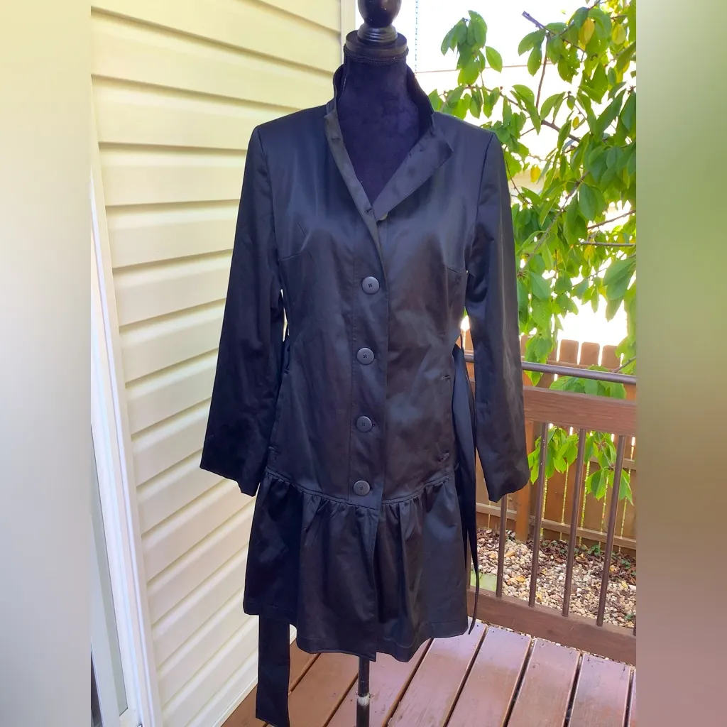 DRESSY STYLISH trench coat 🌹🌹 Black Size M - Image 2