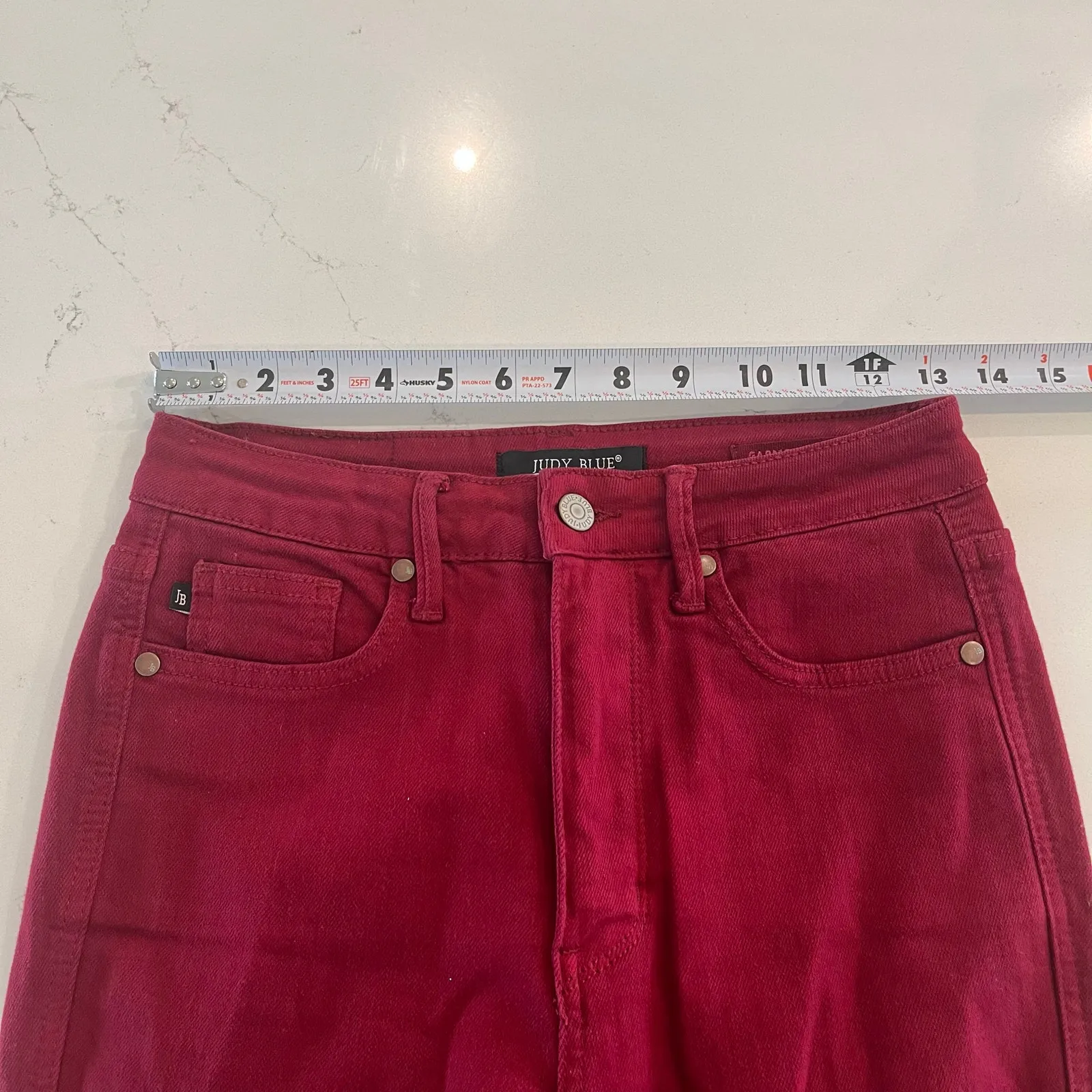 Judy Blue High Waist Tummy Control‎ Skinny Jeans in Scarlet Red Size 5/27 - Image 9