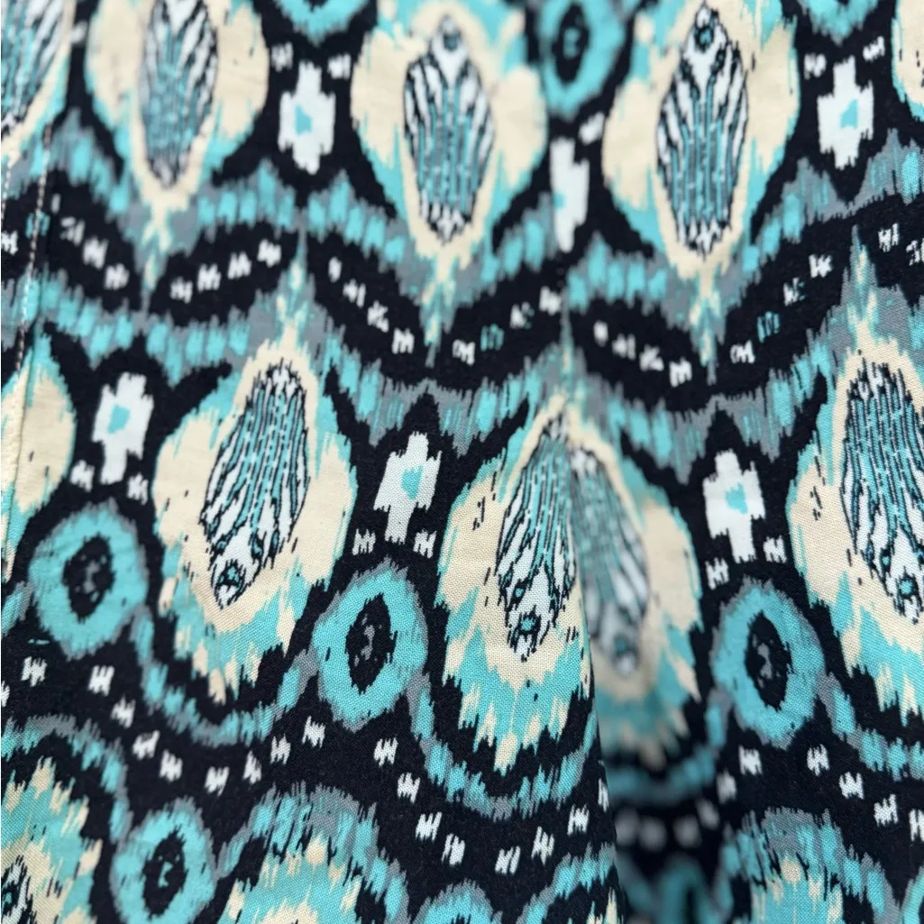 Wildfox Teal and Black Patterned Shorts - Image 3