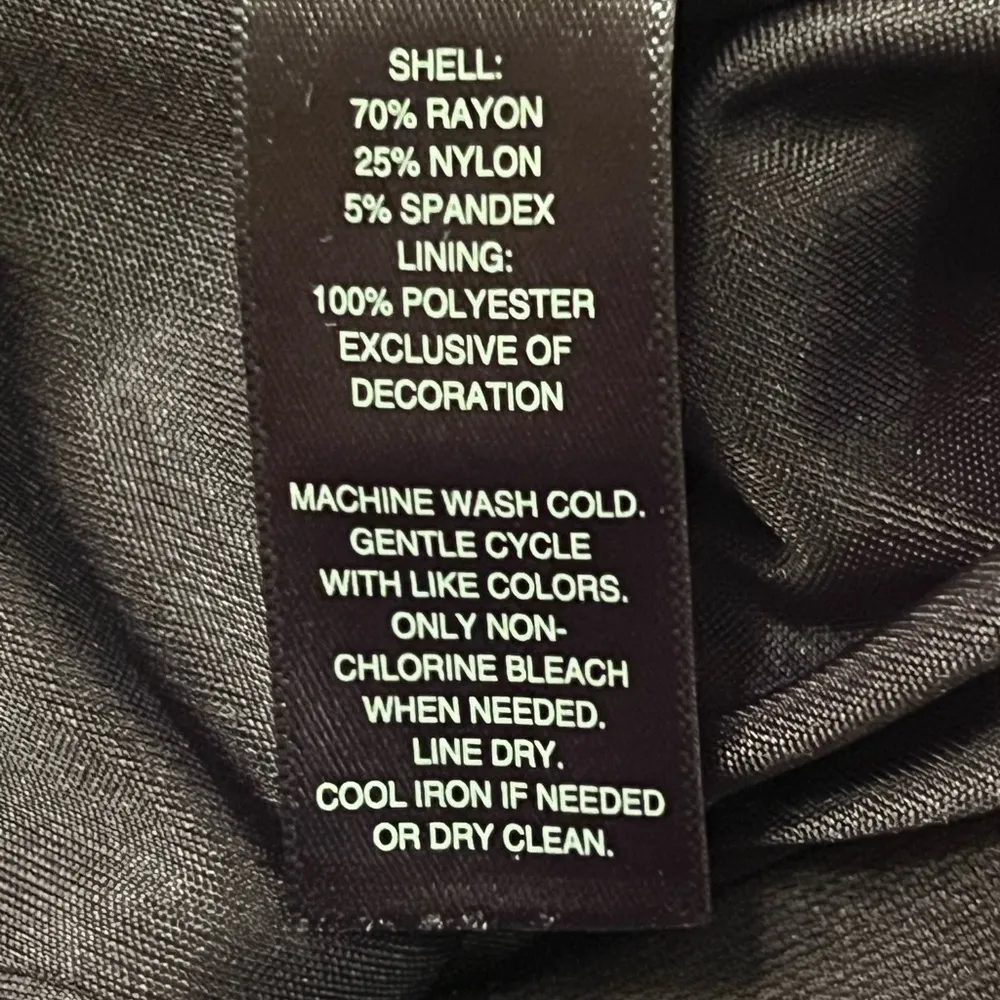 White House Black Market Stretch Ponte Knit Square Neck Ruffle Mini Dress Size 0 - Image 10