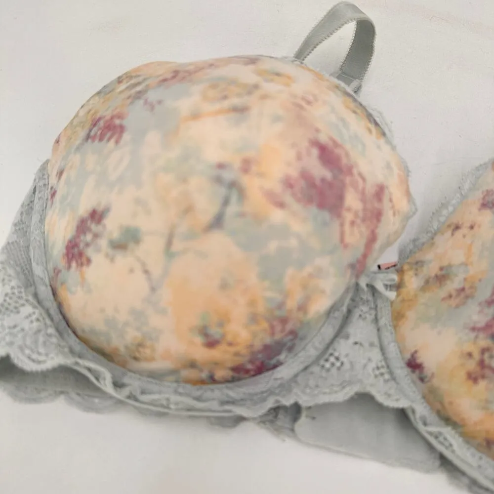 Victoria's Secret Dream Angels Floral Lace Lined Demi Bra Size 34DDD - Image 2