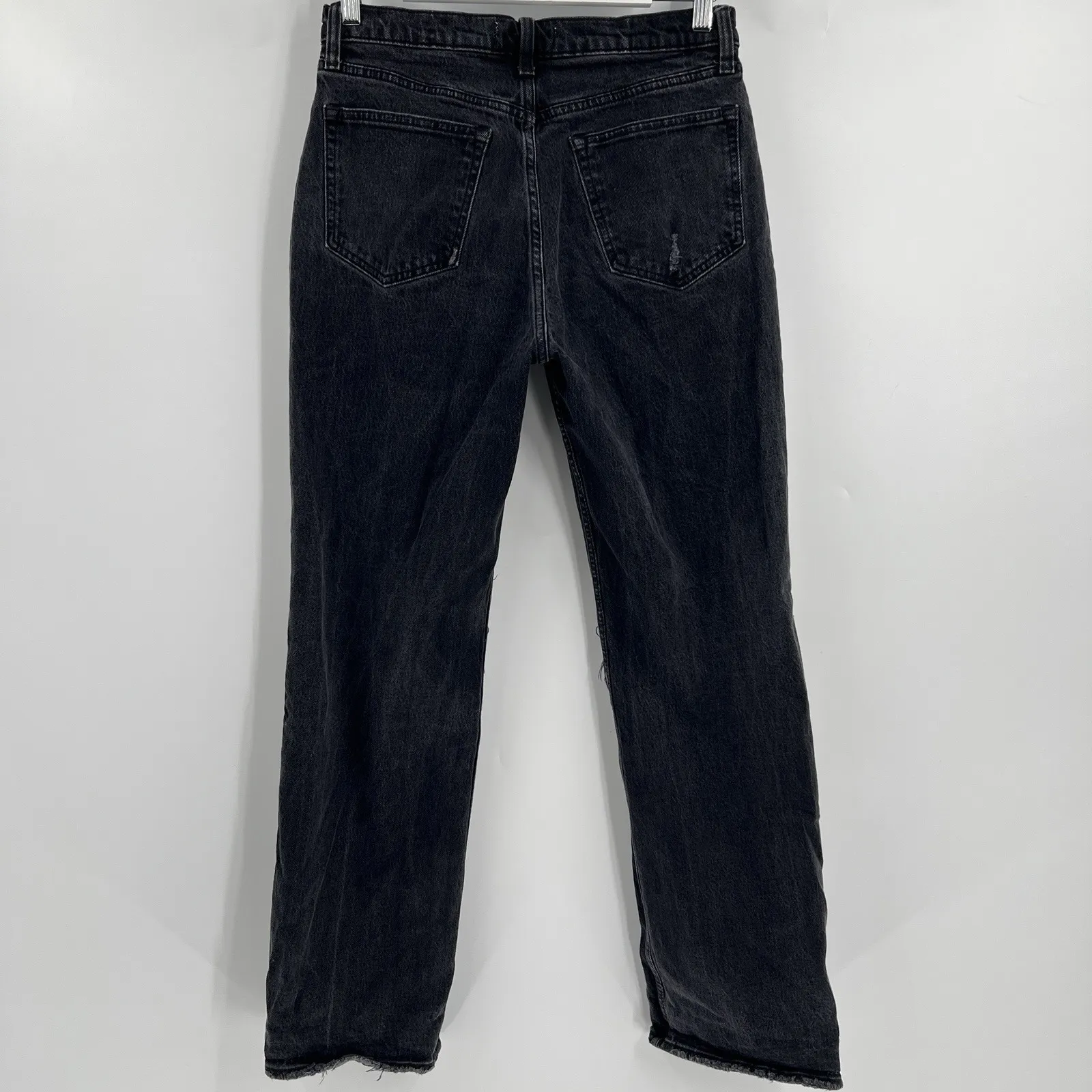 Abercrombie & Fitch Jeans Women's Size 27/4R The '90s Baggy Low Rise Black Denim - Image 5