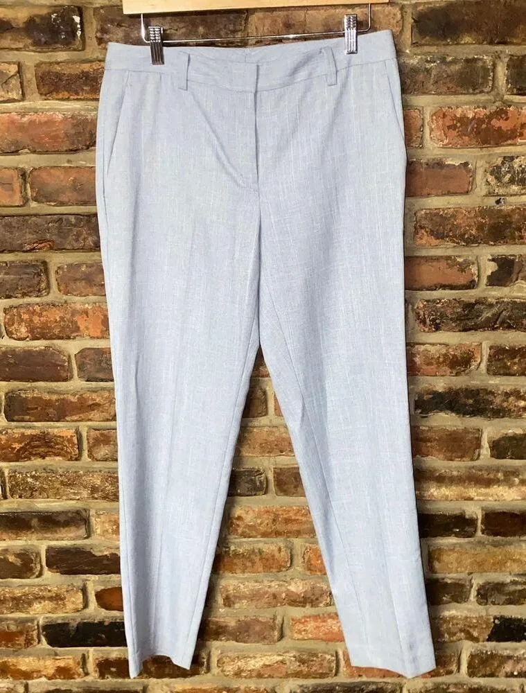 DKNY Gray Flat Front Cropped Ankle Chino Dress Pants Women's Size 6 - Image 2