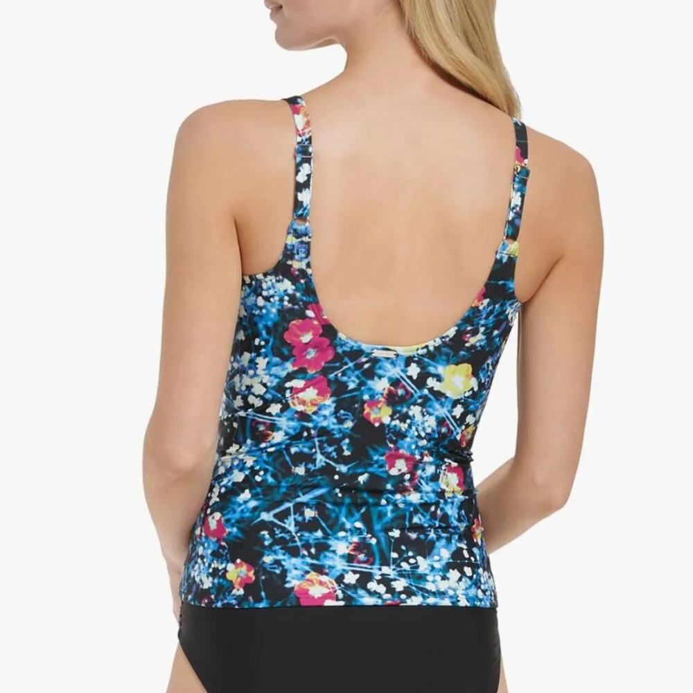 NWT Calvin Klein Standard Tankini Swimsuit with Adjustable Straps Tummy Control - Image 3