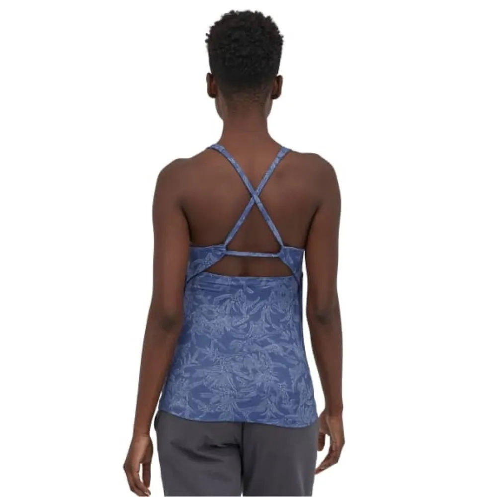 Patagonia Women's Mibra Climbing Tank Top in Monkey Flower Current Blue - Image 3