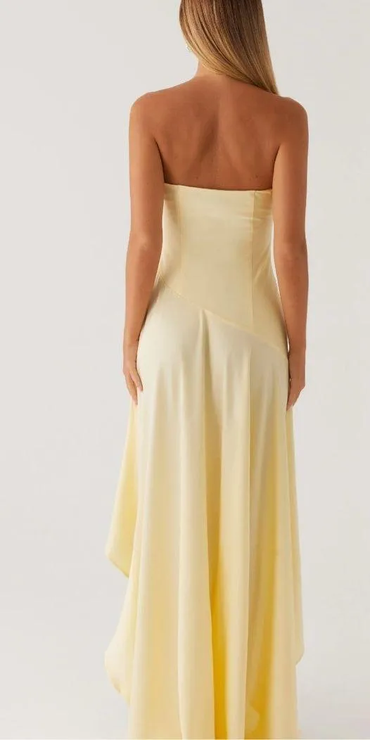 Bodie Peppermayo Maxi Dress Pastel Yellow - Image 2