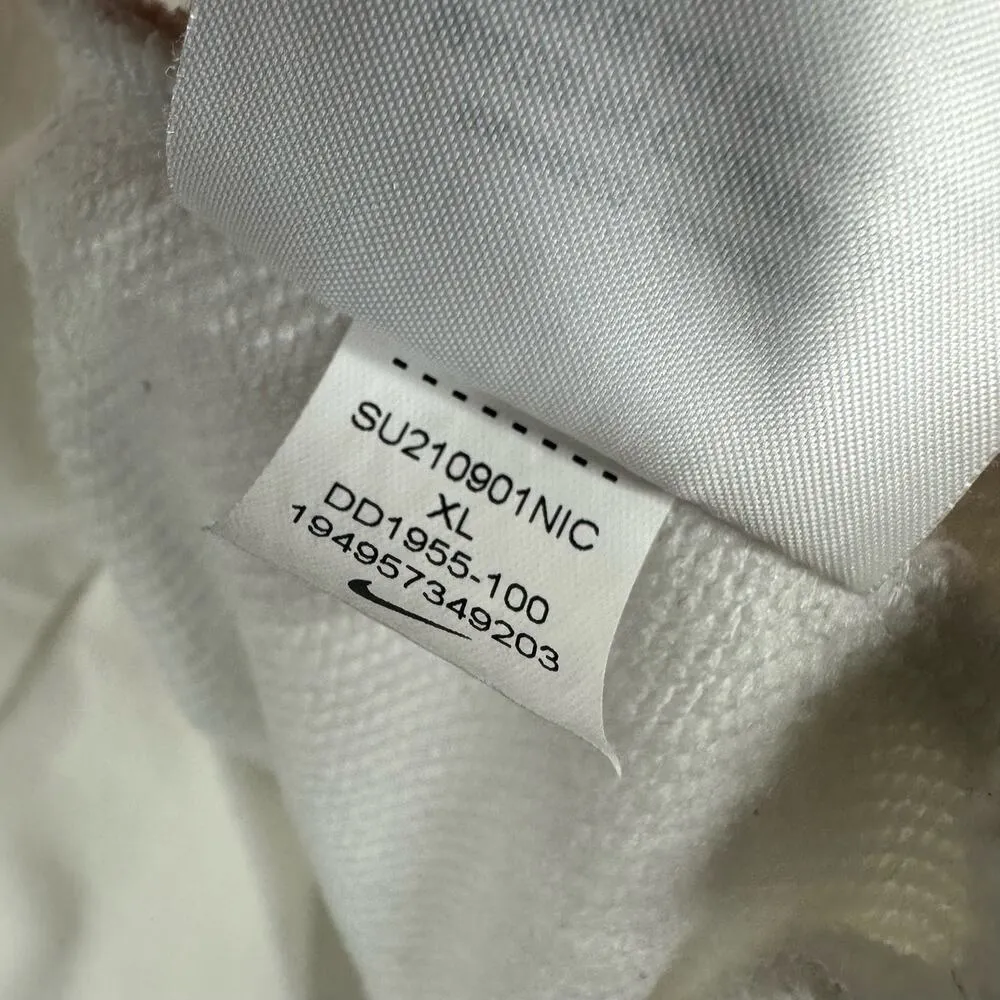 Nike Pro Womens size XL Dri-FIT Get Fit Crew Sweatshirt Cropped dd1955 White - Image 8