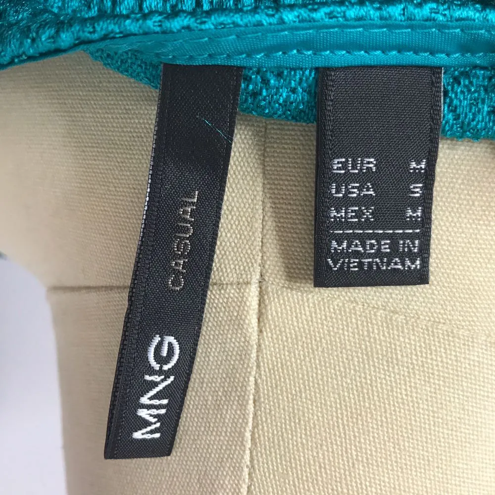 MNG Casual Turquoise Mini Dress - Image 6