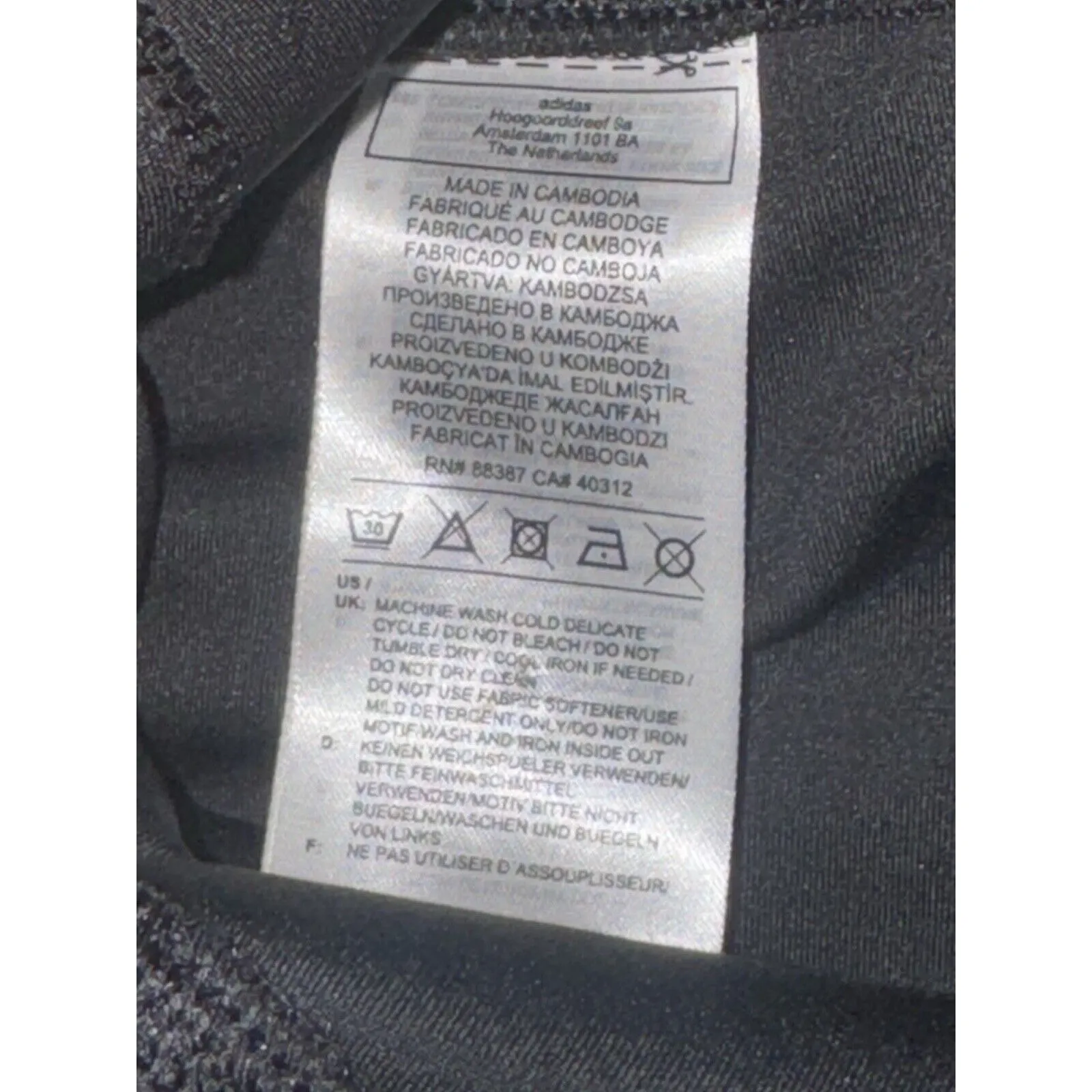 Adidas Leggings Women Medium Aeroready‎ Colorblock Spell Out Compression Tight - Image 8