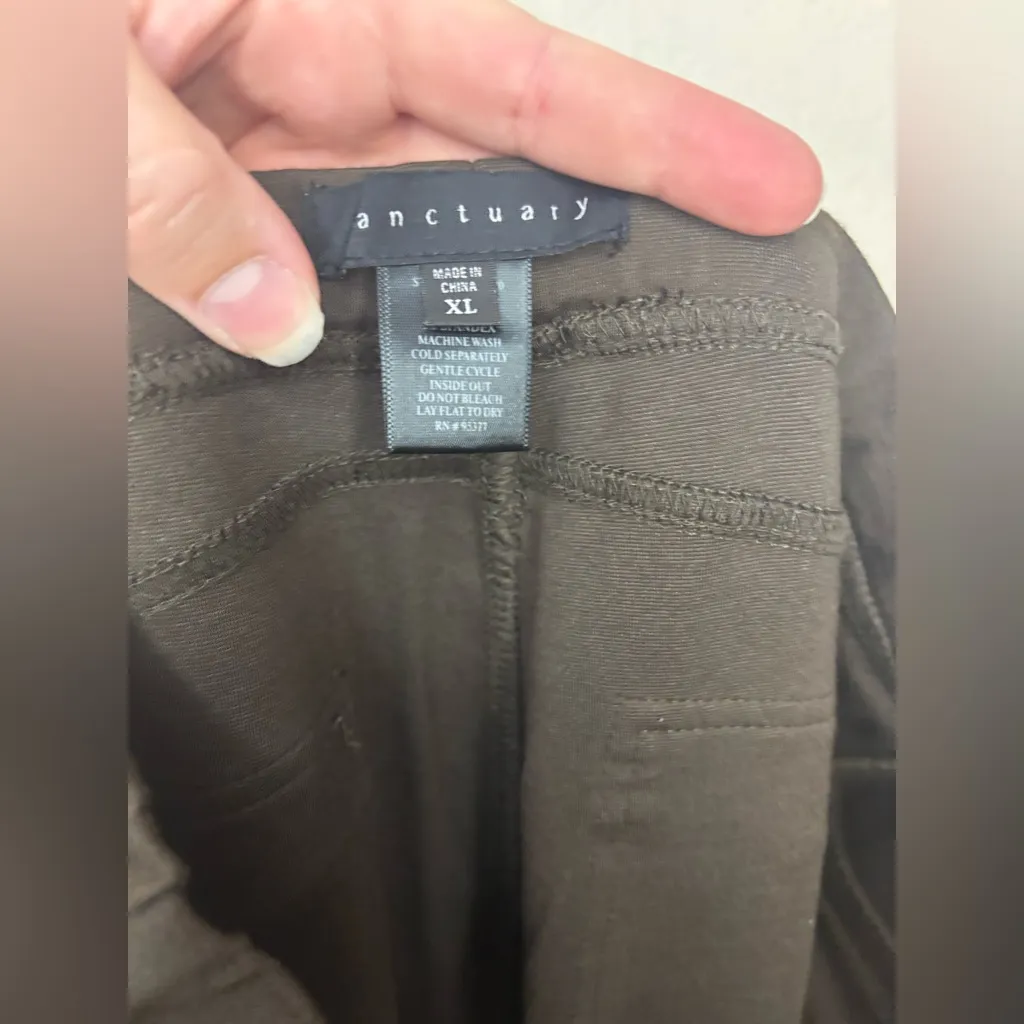 Sanctuary Dark Olive Pants Leggings Size XL - Image 6