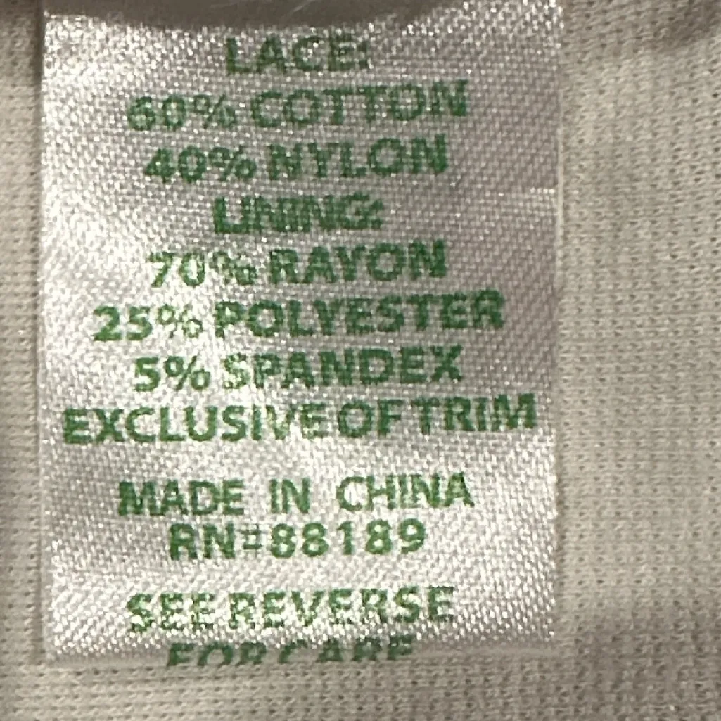 LILLY PULITZER Black White Lace Dress Wide Neck 3/4 Sleeve Dress Size M - Image 6