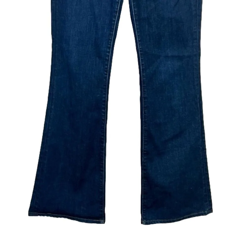 Lexington Mid Rise Flare Boot Cut Jeans Dark Washed Size 28 - Image 6