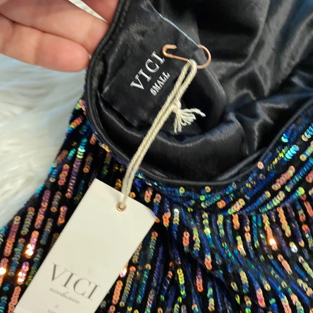 VICI Dress size S brand new with tag length 32” bust 32” open back dress - Image 9