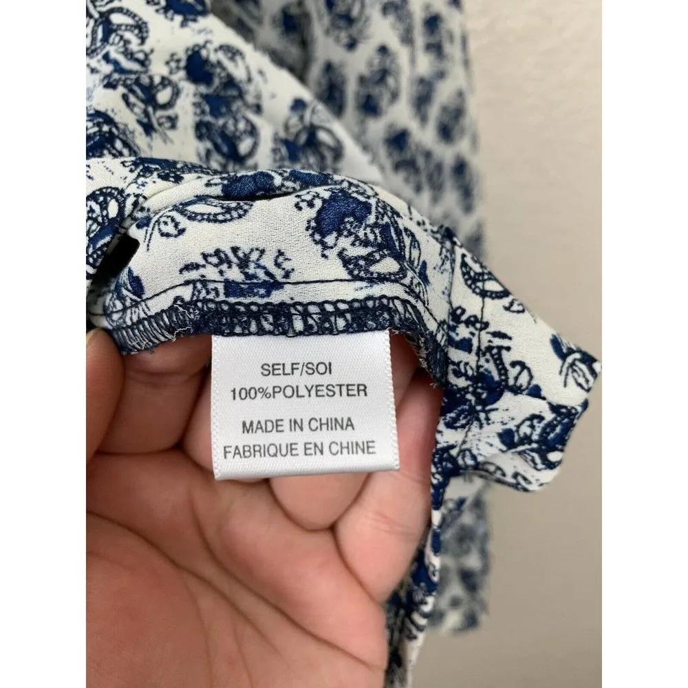 WAYF  Printed Peasant Top - Image 5